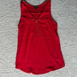 NWOT Express Women's Red Sleeveless Top